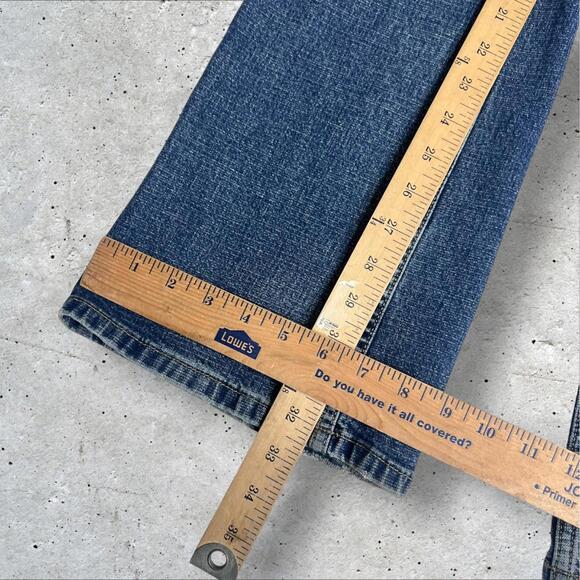 Express Precision Fit Low‎ Rise Boot Cut Stretch Denim Jeans woman’s Size L - Picture 6 of 6